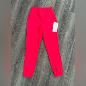 Lululemon Adapted State HR Jogger Red Glow Size 2 Full Length NWT Activewear